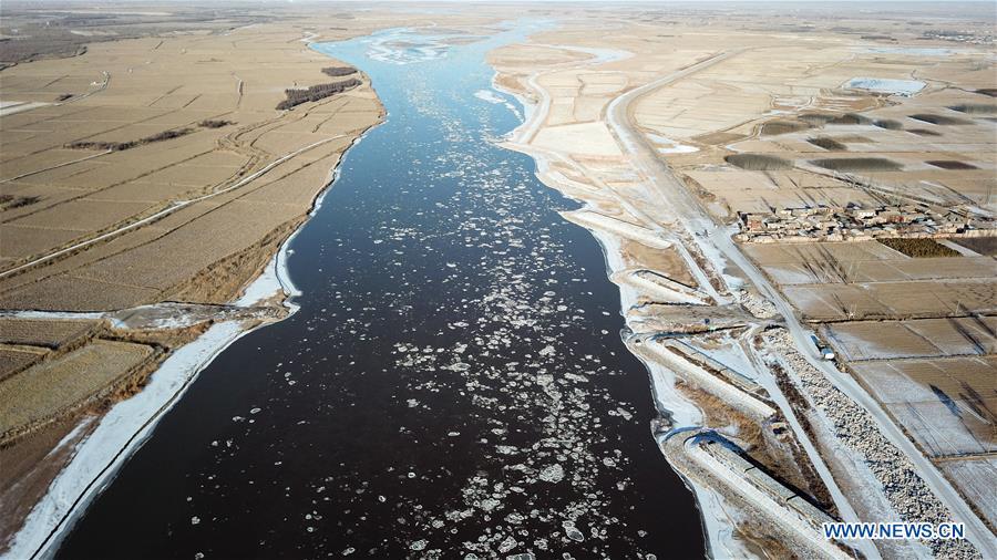 CHINA-NINGXIA-YELLOW RIVER-ICE JAM (CN)