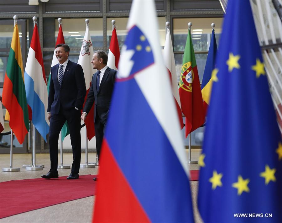 BELGIUM-BRUSSELS-EU-SLOVENIA-PRESIDENT-VISIT