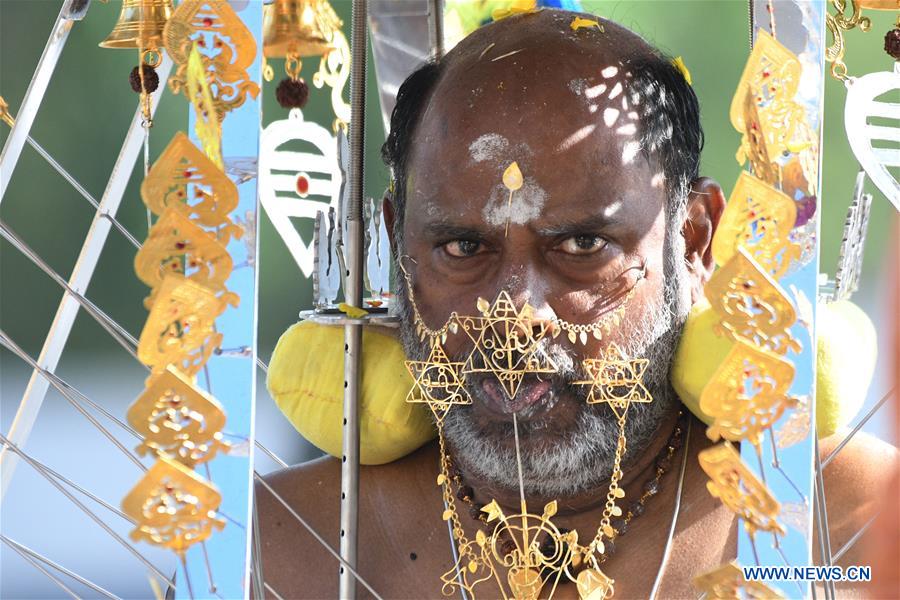 SINGAPORE-HINDU DEVOTEE-THAIPUSAM