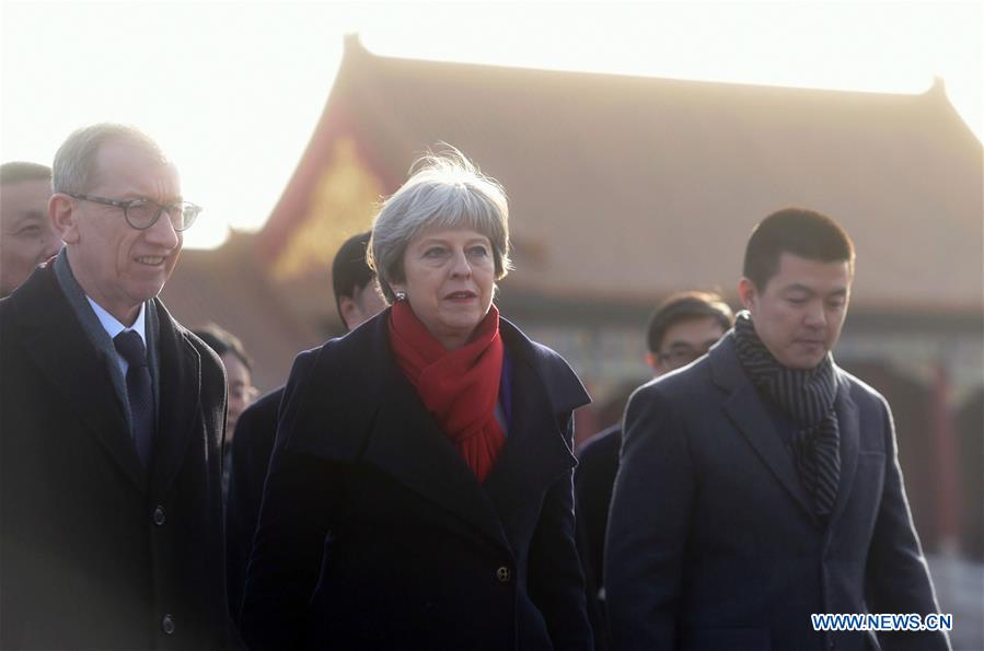 CHINA-BEIJING-BRITISH PM-PALACE MUSEUM-VISIT(CN)