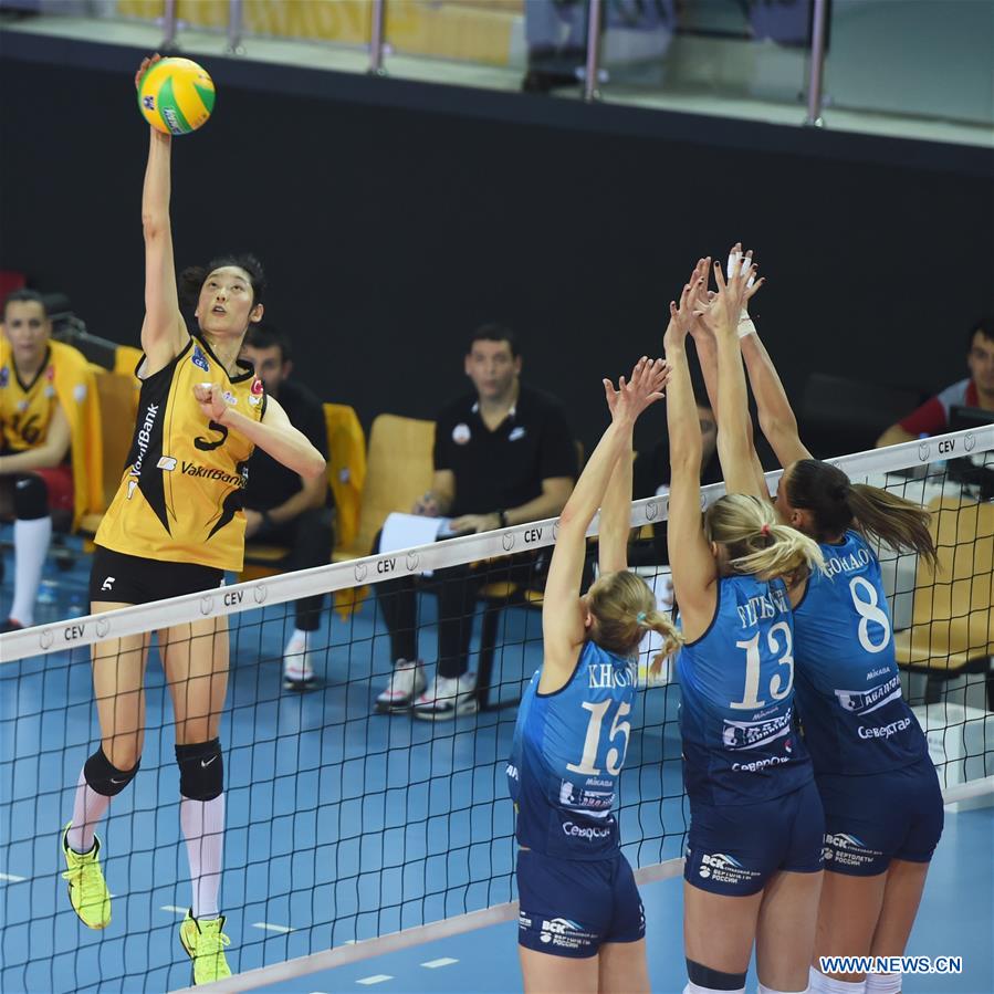 (SP)TURKEY-ISTANBUL-VOLLEYBALL-CEV-CHAMPIONS LEAGUE-VAKIFBANK VS DINAMO MOSCOW 