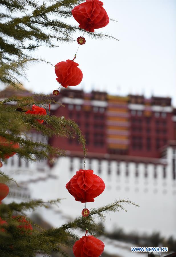 CHINA-LHASA-SPRING FESTIVAL-DECORATION (CN)