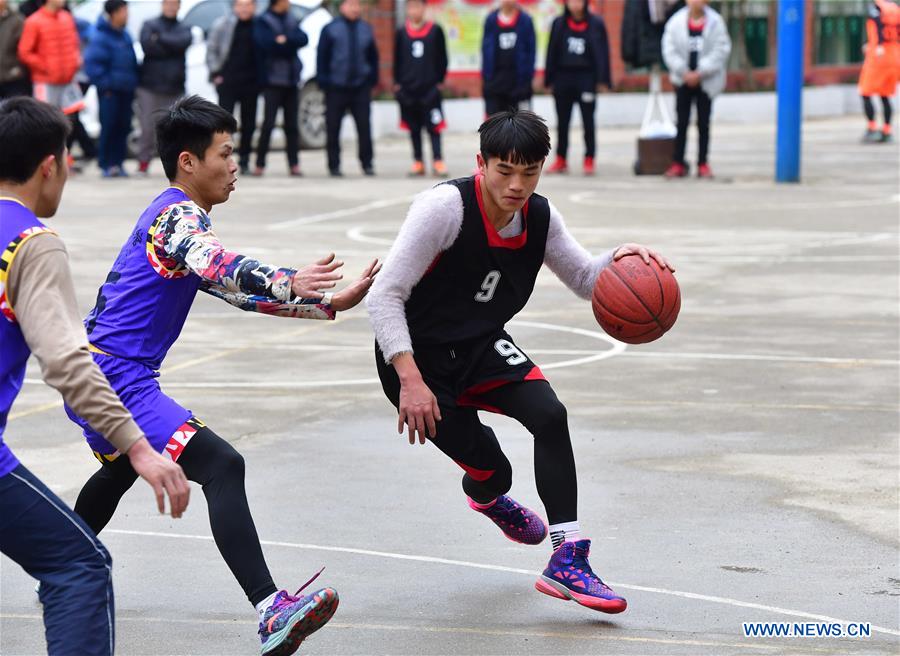 CHINA-GUANGXI-RONGSHUI-MIAO VILLAGE-BASKETBALL (CN)