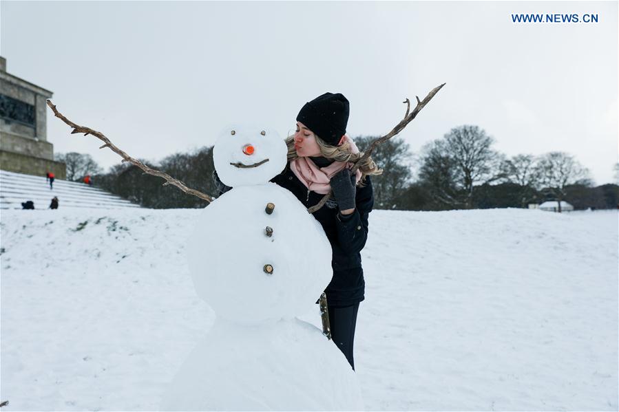 IRELAND-DUBLIN-SNOWSTORM