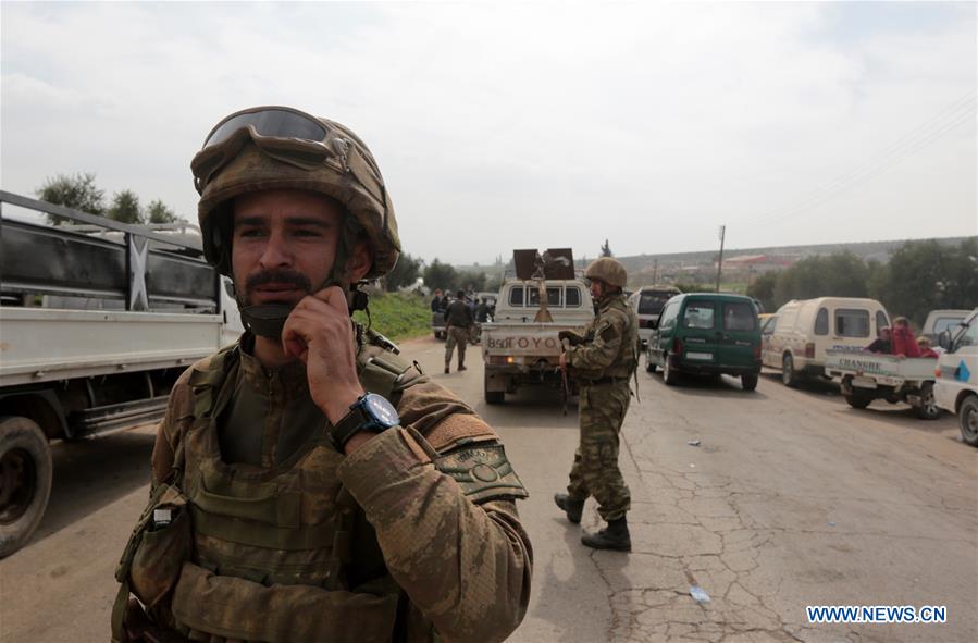 SYRIA-AFRIN-CHECKPOINT-TURKISH MILITARY