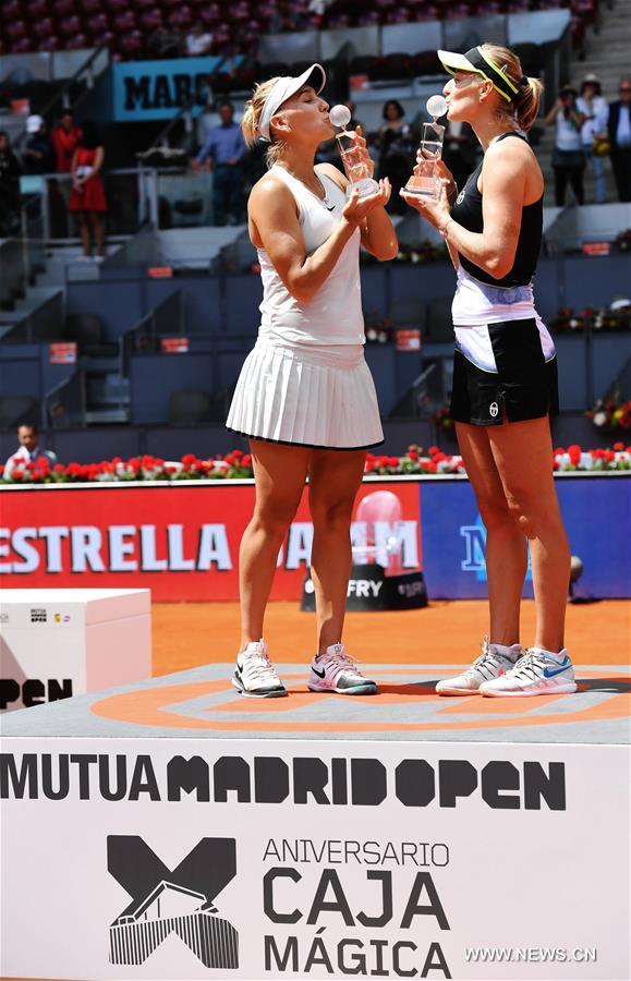 (SP)SPAIN-MADRID-TENNIS-2018 MADRID OPEN-WOMEN'S DOUBLES FINAL