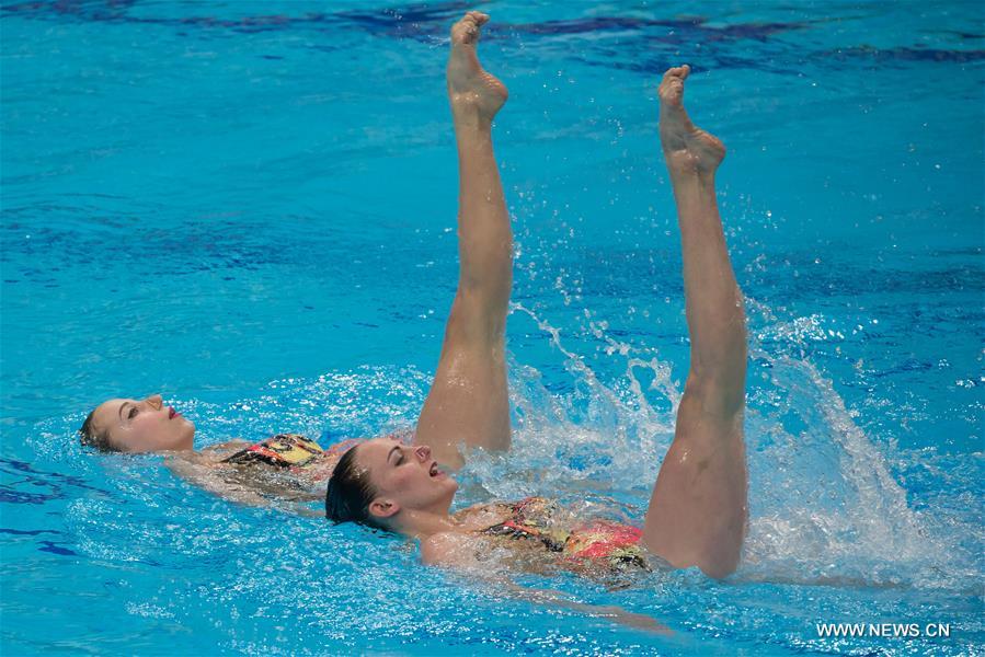 (SP)HUNGARY-BUDAPEST-FINA-ARTISTIC SWIMMING-WORLD SERIES-DUET