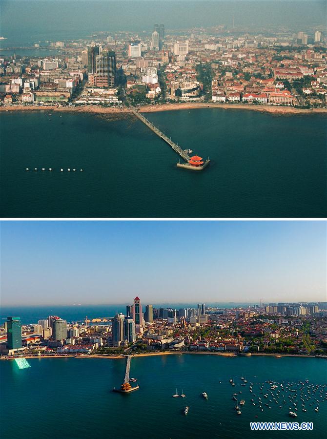 CHINA-QINGDAO-AERIAL VIEW-CONTRAST (CN)