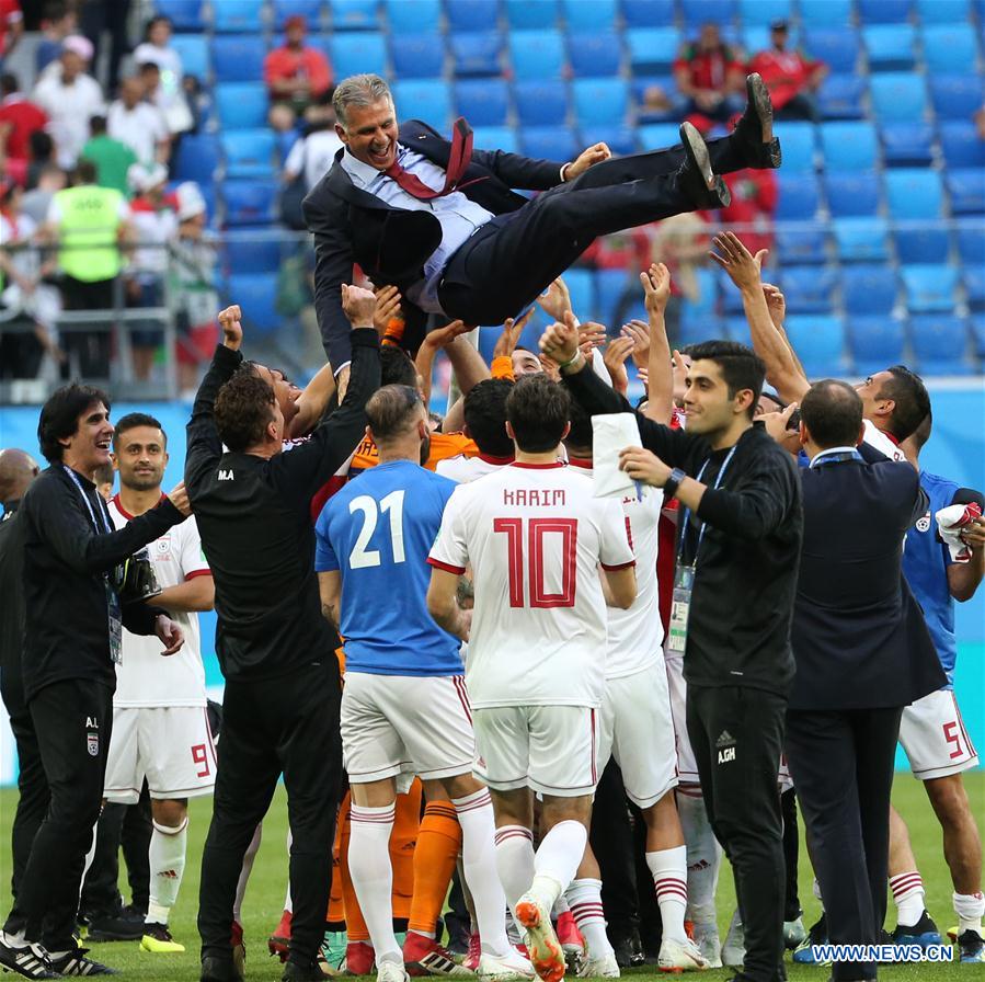 (SP)RUSSIA-SAINT PETERSBURG-2018 WORLD CUP-GROUP B-MOROCCO VS IRAN