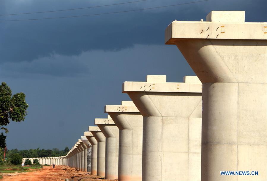 LAOS-VIENTIANE-CHINA-LAOS RAILWAY-MAIN CONSTRUCTION WORK