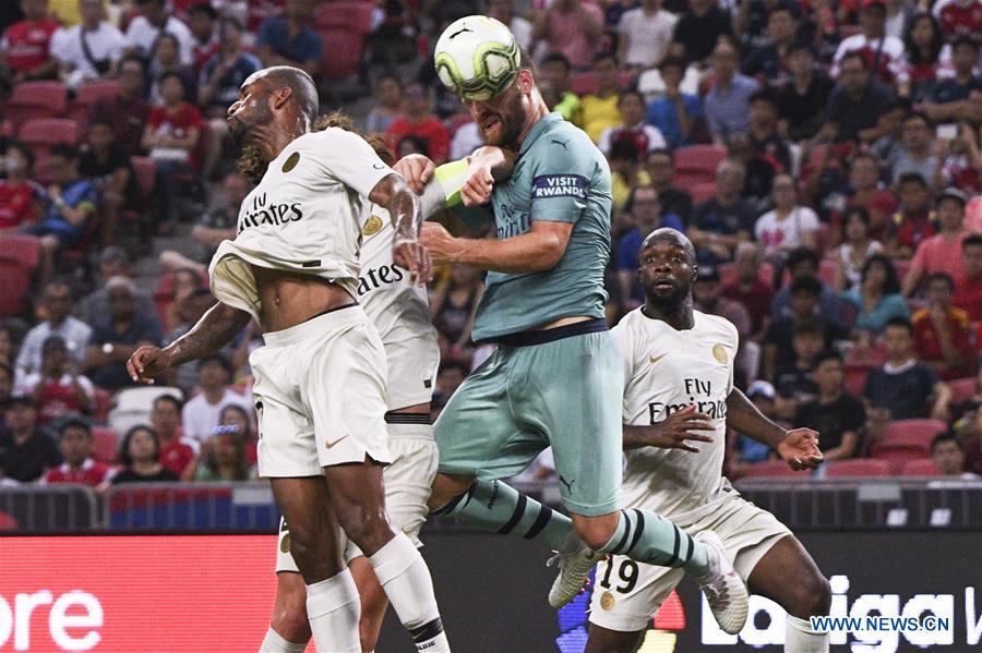 (SP)SINGAPORE-SOCCER-INTERNATIONAL CHAMPIONS CUP-ARSENAL VS PARIS SAINT-GERMAIN