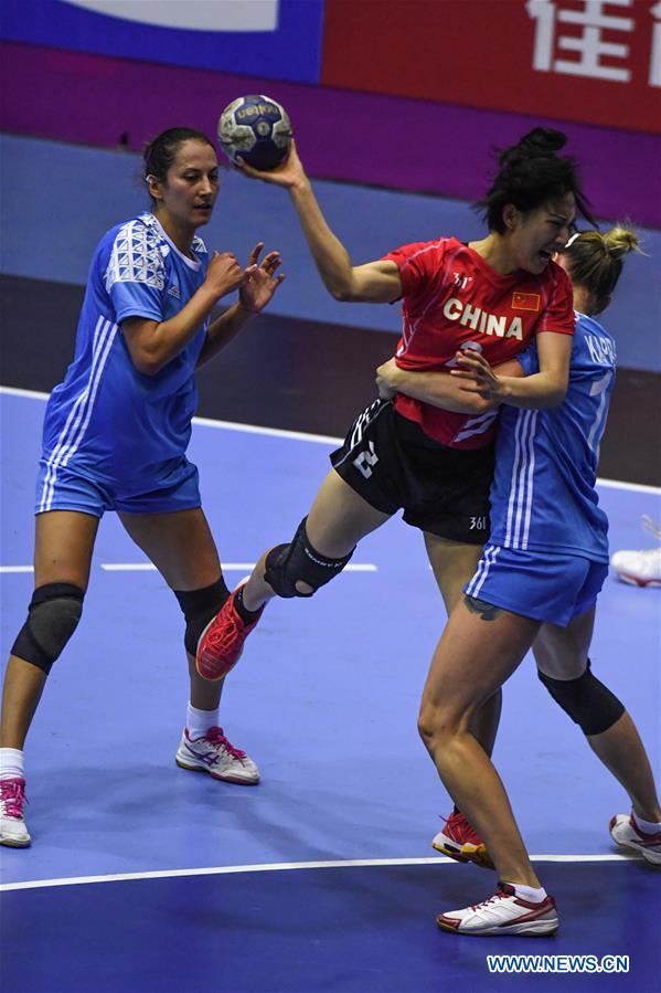 (SP)INDONESIA-JAKARTA-ASIAN GAMES-HANDBALL-CHINA VS KAZAKHSTAN