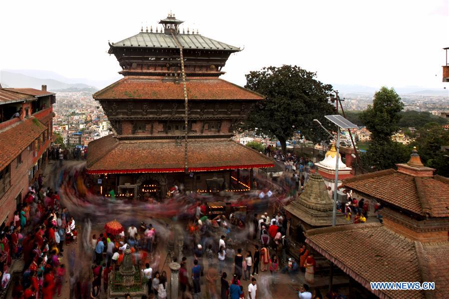 NEPAL-KIRTIPUR-FESTIVAL-BAGH BHAIRAB