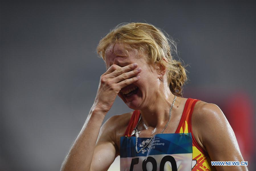 (SP)INDONESIA-JAKARTA-ASIAN GAMES-ATHLETICS-WOMEN'S 10000M FINAL