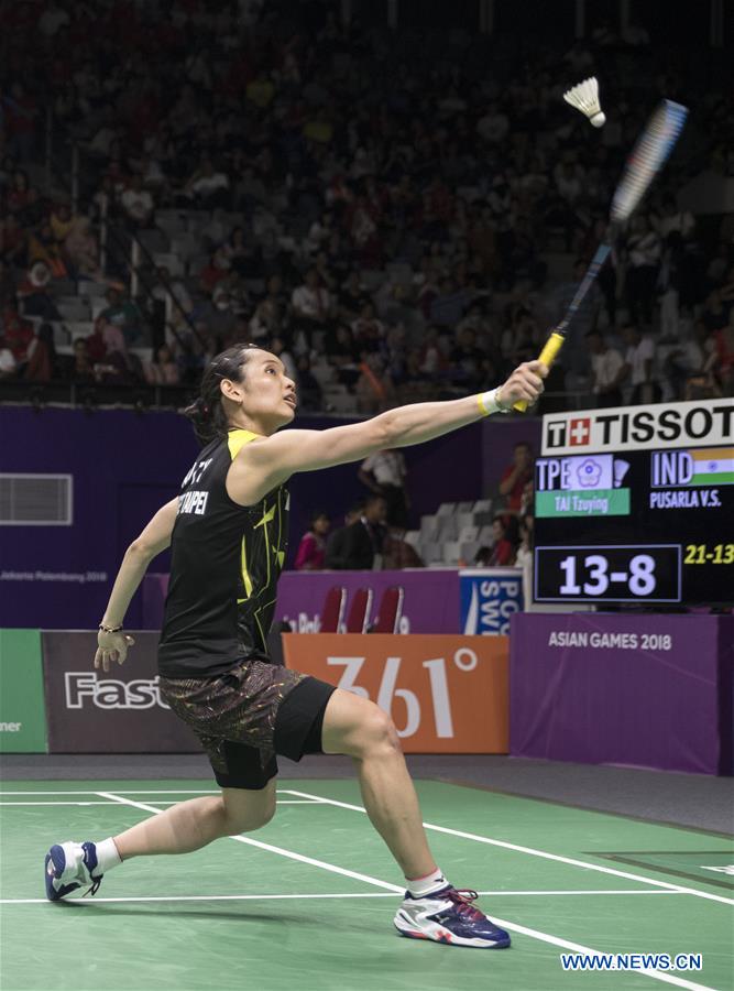 (SP)INDONESIA-JAKARTA-ASIAN GAMES-BADMINTON-WOMEN'S SINGLES