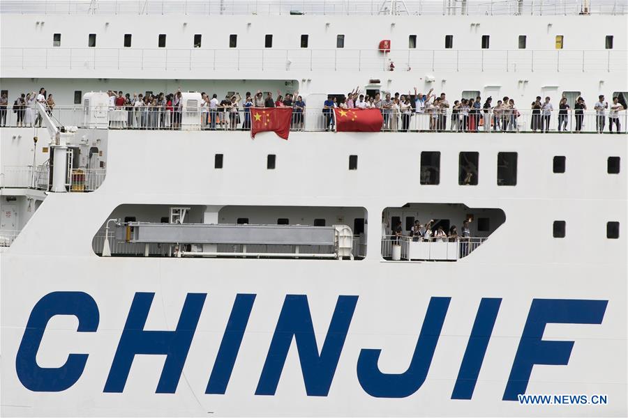 JAPAN-OSAKA-STRANDED CHINESE PASSENGERS-FERRY 