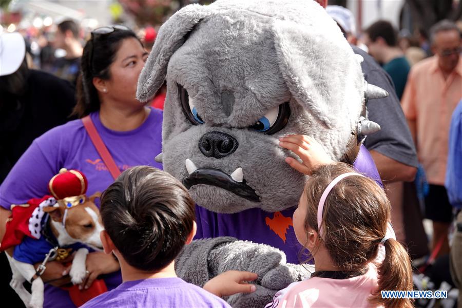 U.S.-CALIFORNIA-BURLINGAME-PET DOG-PARADE