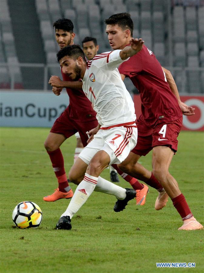 (SP)INDONESIA-JAKARTA-AFC U19 CHAMPIONSHIP-GROUP A-UAE VS QATAR