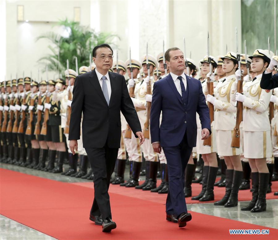 CHINA-BEIJING-LI KEQIANG-RUSSIAN PM-REGULAR MEETING (CN)