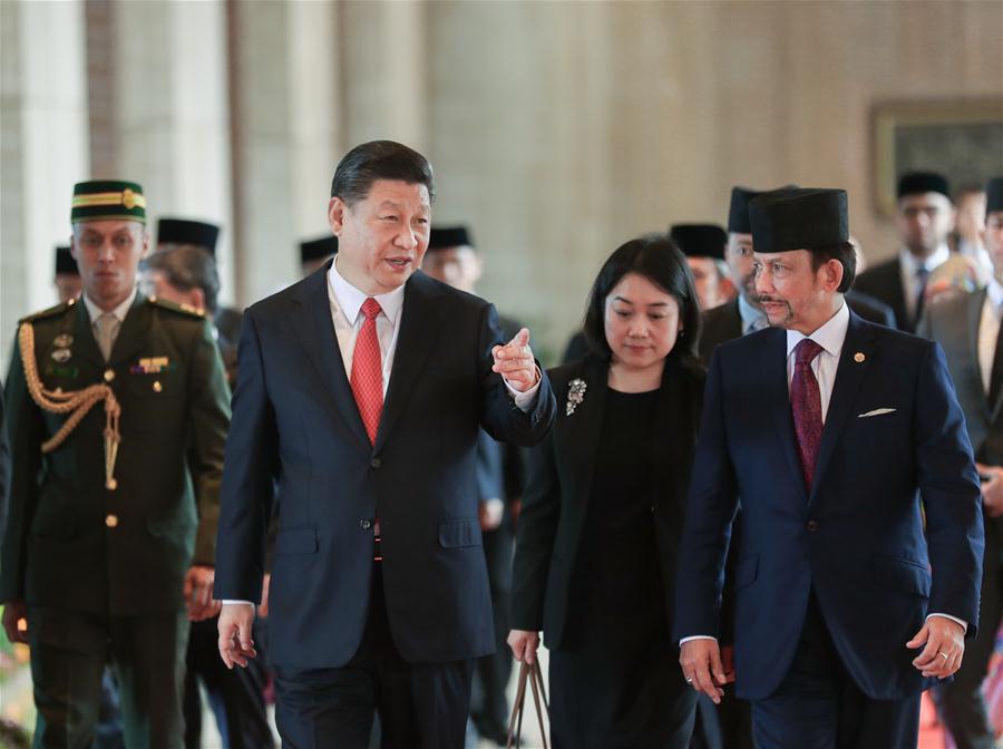 BRUNEI-CHINA-XI JINPING-HASSANAL-TALKS