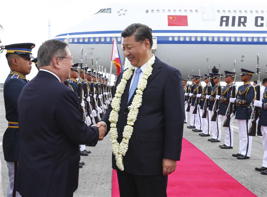 PHILIPPINES-MANILA-CHINA-XI JINPING-ARRIVAL 