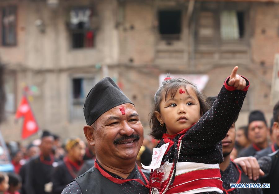 NEPAL-KATHMANDU-FESTIVAL-YOMARI PUNHI