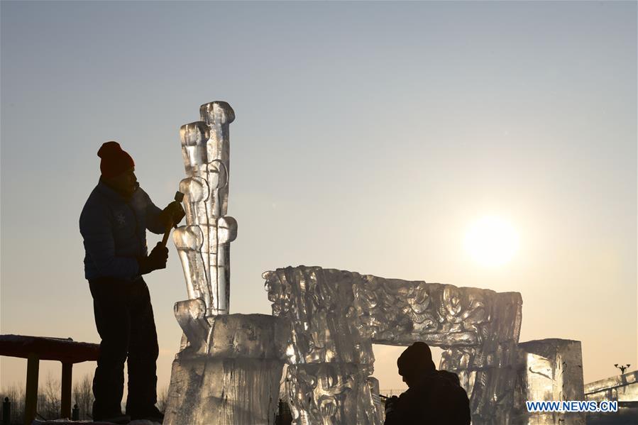 CHINA-HARBIN-ICE SCULPTURE-COMPETITION (CN)