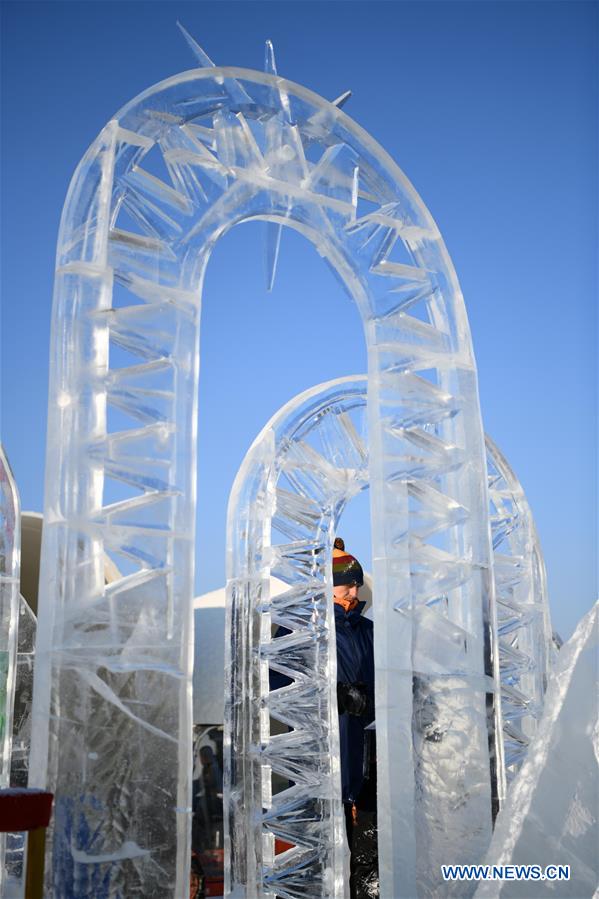 CHINA-HARBIN-ICE SCULPTURE-COMPETITION (CN)