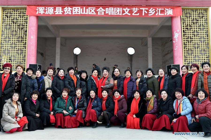 CHINA-SHANXI-RURAL LIFE-POVERTY ALLEVIATION-CHOIR (CN)