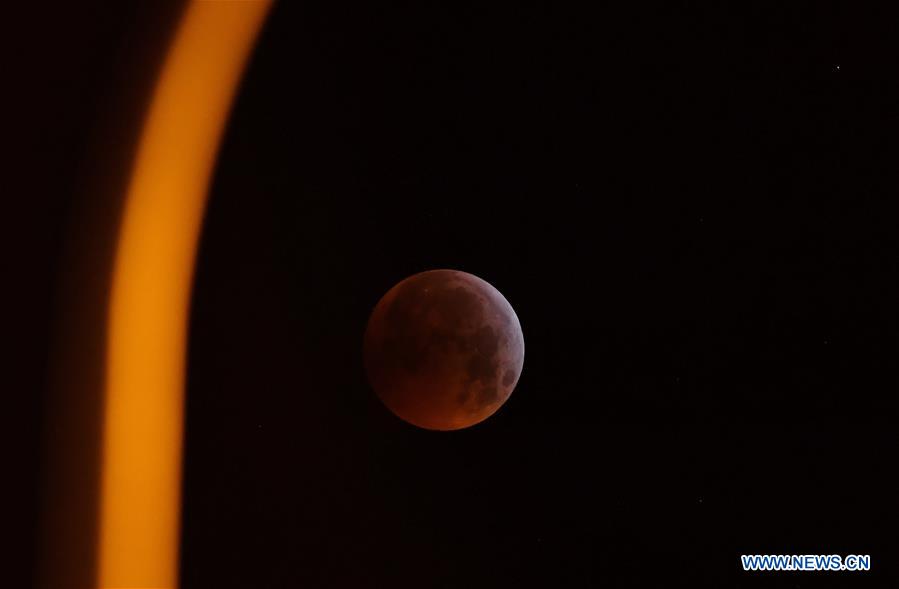 SPAIN-MADRID-MOON-ECLIPSE