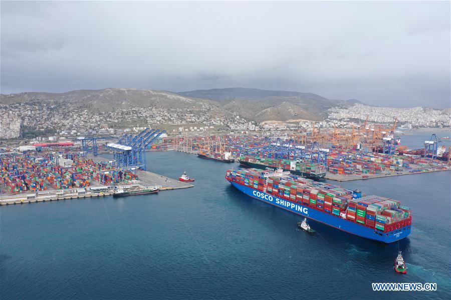 GREECE-PIRAEUS-CHINA-COSCO-SHIPPING PISCES-DOCKING