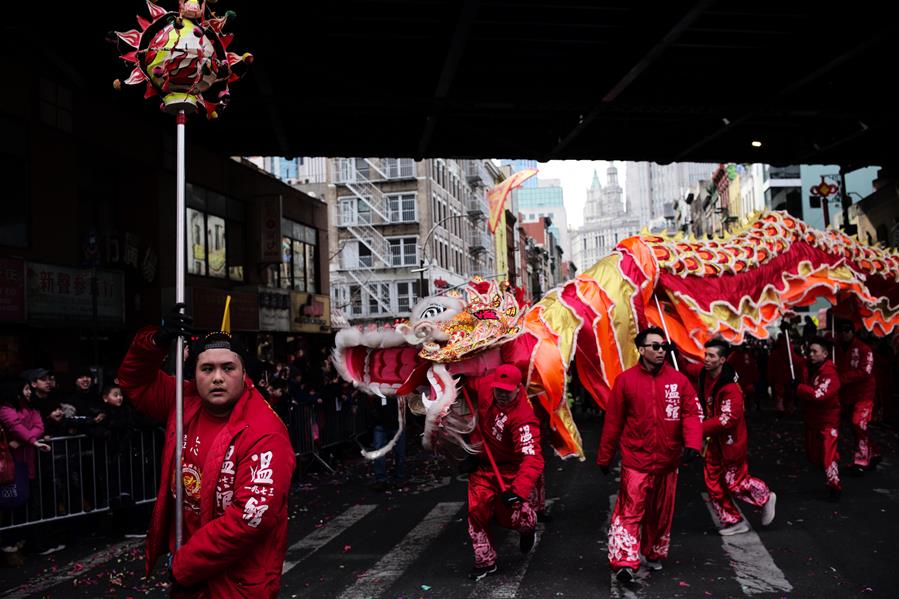 U.S.-NEW YORK-CHINATOWN-LUNAR NEW YEAR-PARADE