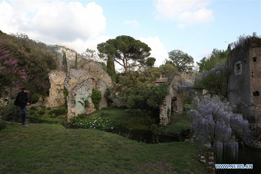 ITALY-CISTERNA-GARDEN OF NINFA