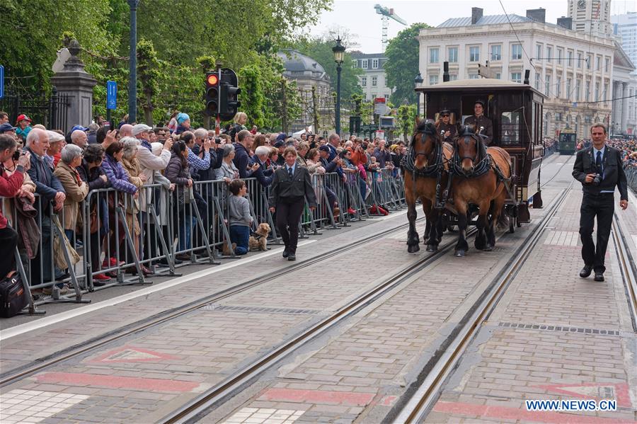 BELGIUM-BRUSSELS-TRAM PARADE