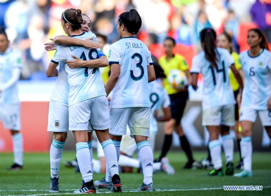 (SP)FRANCE-PARIS-2019 FIFA WOMEN'S WORLD CUP-GROUP D-ARG VS JPN