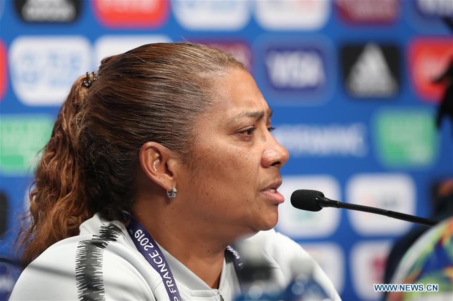 (SP)FRANCE-PARIS-2019 FIFA WOMEN'S WORLD CUP-GROUP B-SOUTH AFRICA-OFFICIAL PRESS CONFERENCE