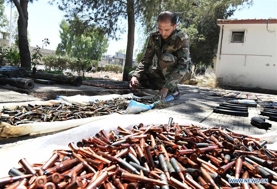 SYRIA-DAMASCUS-CONFISCATED WEAPONS