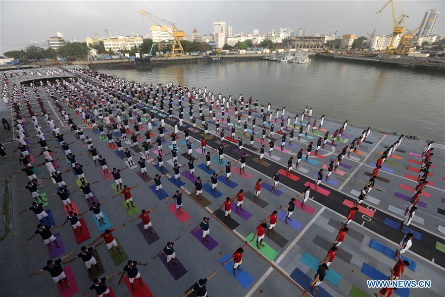 INDIA-MUMBAI-INTERNATIONAL YOGA DAY