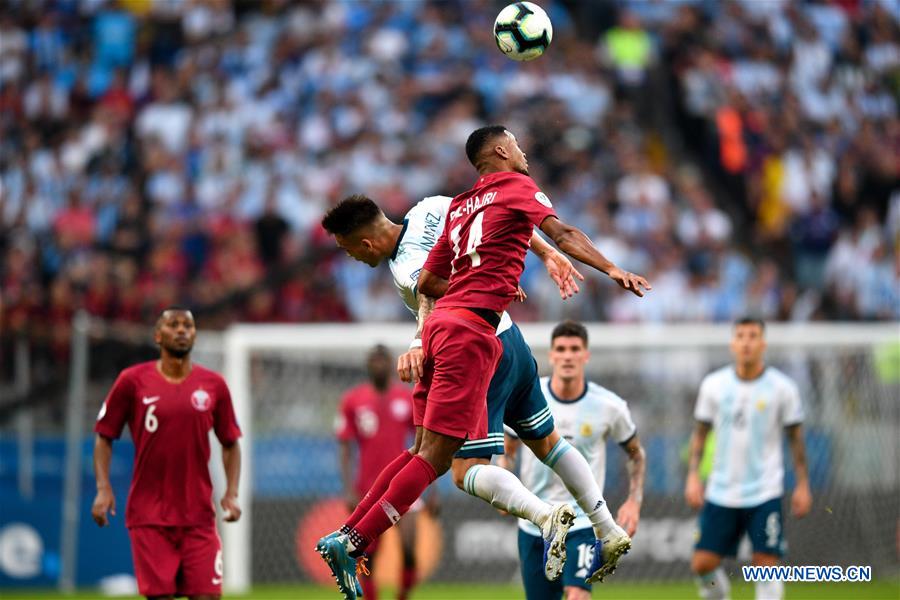 (SP)BRAZIL-PORTO ALEGRE-SOCCER-COPA AMERICA 2019-ARGENTINA VS QATAR