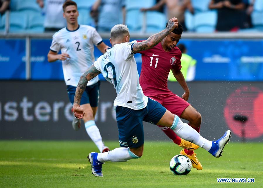 (SP)BRAZIL-PORTO ALEGRE-SOCCER-COPA AMERICA 2019-ARGENTINA VS QATAR