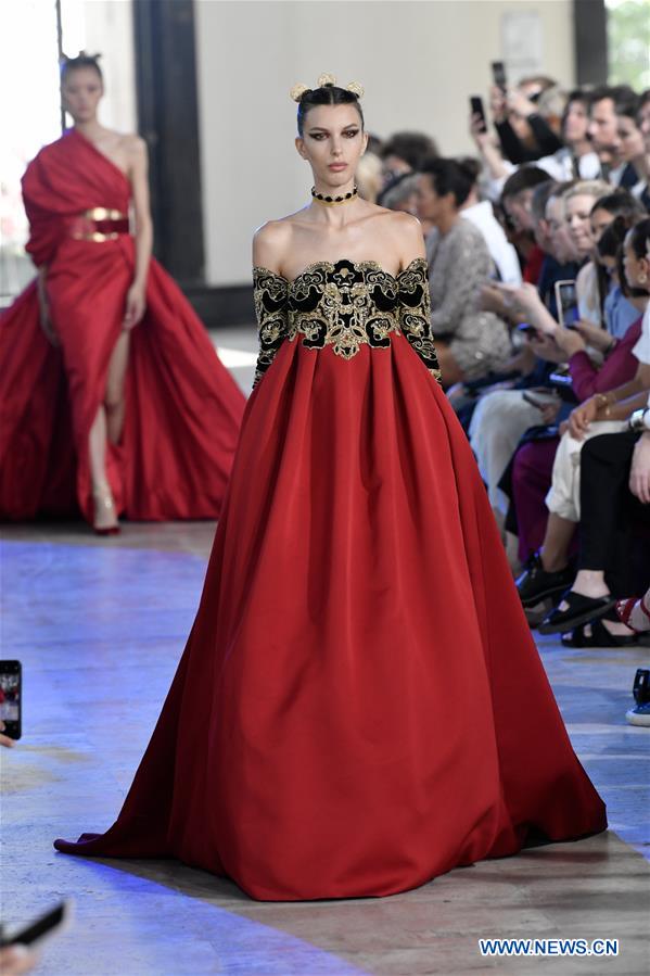 FRANCE-PARIS-FASHION WEEK-ELIE SAAB