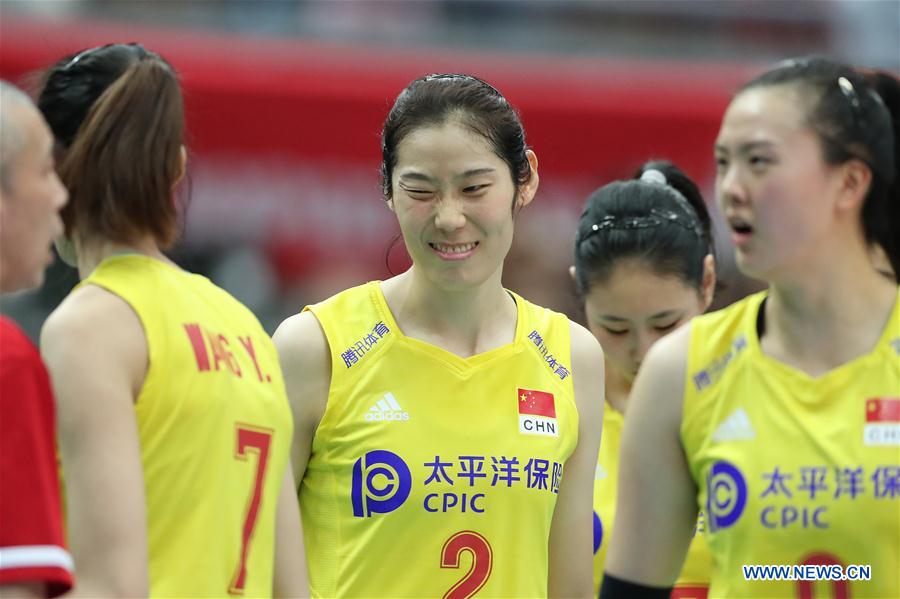 (SP)JAPAN-OSAKA-VOLLEYBALL-WOMEN'S WORLD CUP-CHN VS SRB