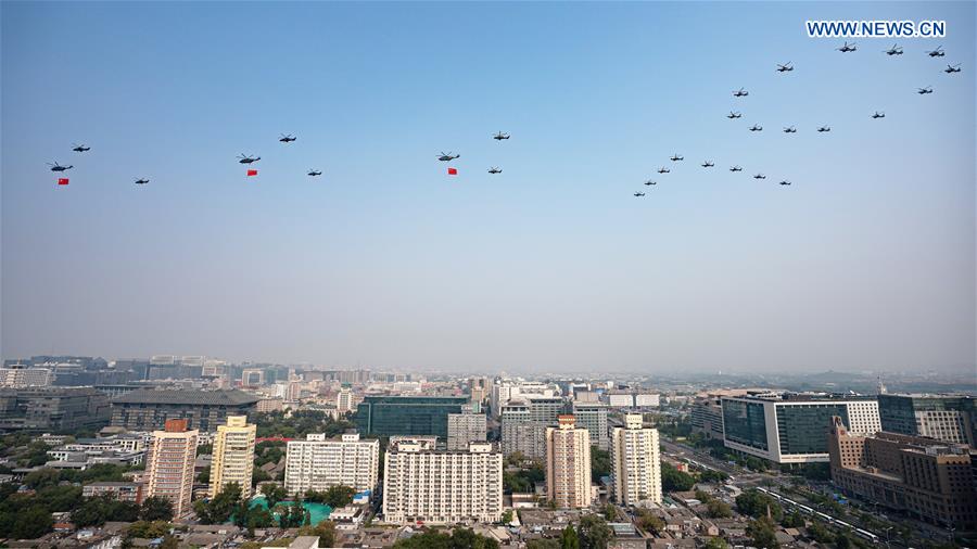  (PRC70Years) XINHUA PHOTOS OF THE DAY