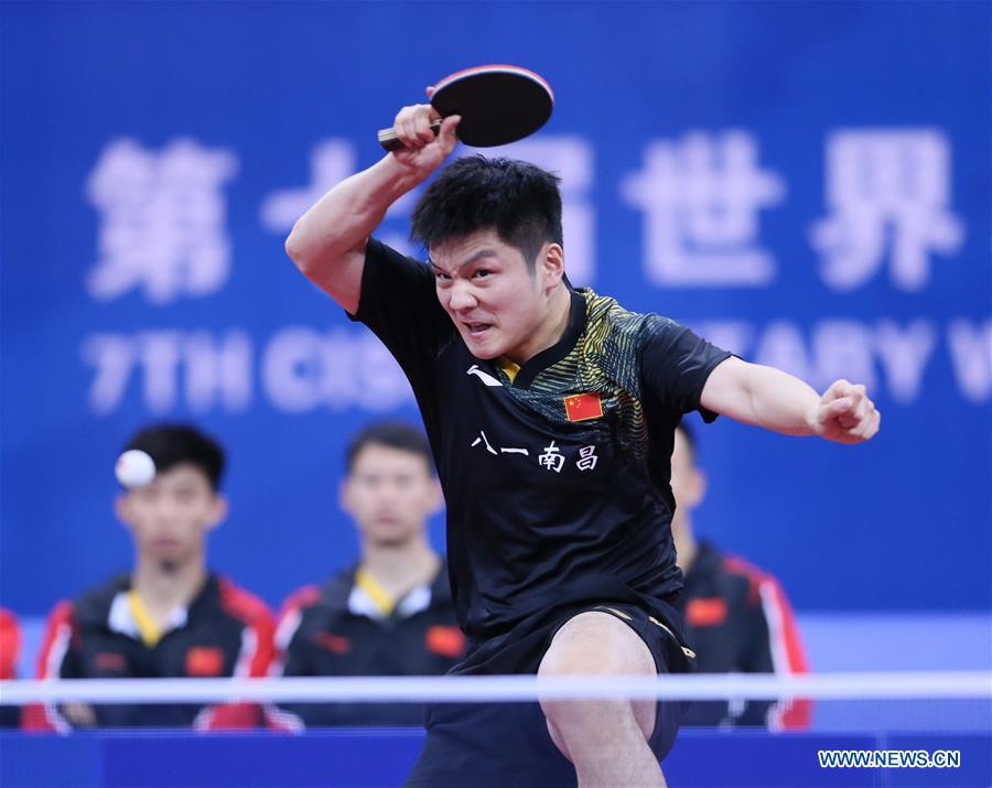 (SP)CHINA-WUHAN-7TH MILITARY WORLD GAMES-TABLE TENNIS