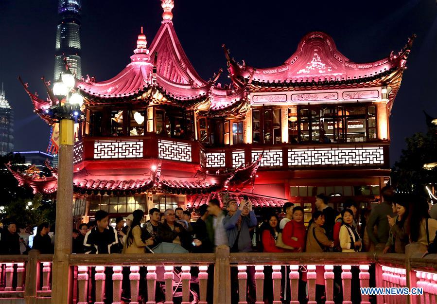 CHINA-SHANGHAI-YUYUAN GARDEN-NIGHT VIEW (CN)