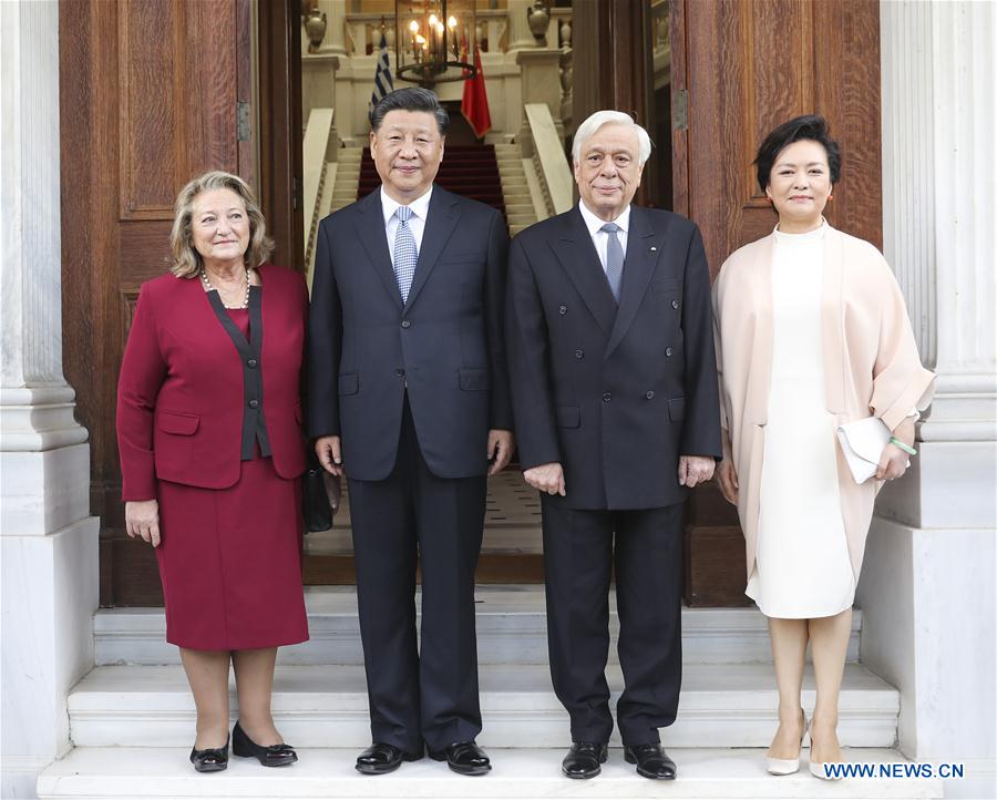 GREECE-ATHENS-XI JINPING-GREEK PRESIDENT-TALKS