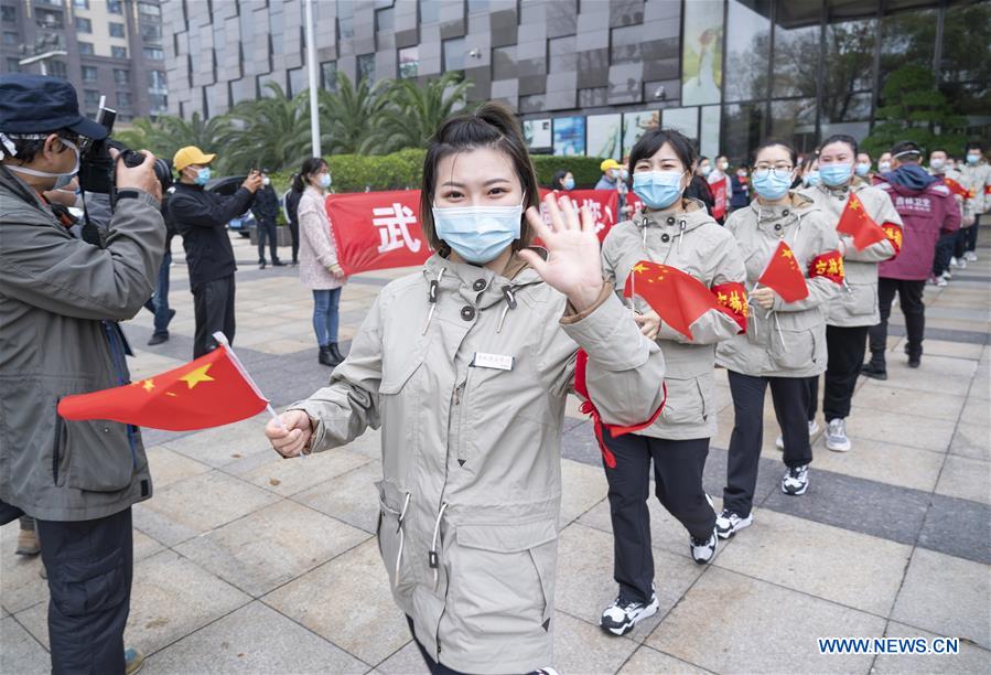 CHINA-HUBEI-WUHAN-MEDICAL STAFF FROM JILIN-DEPARTURE (CN)