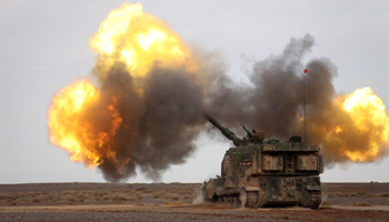 Armored brigade conducts gunnery training with tanks