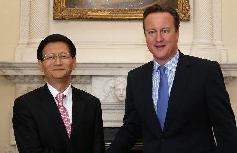 英國(guó)首相卡梅倫會(huì)見孟建柱