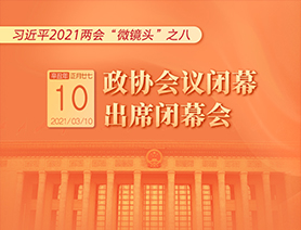 習(xí)近平2021兩會“微鏡頭”之八：3月10日 政協(xié)會議閉幕，出席閉幕會